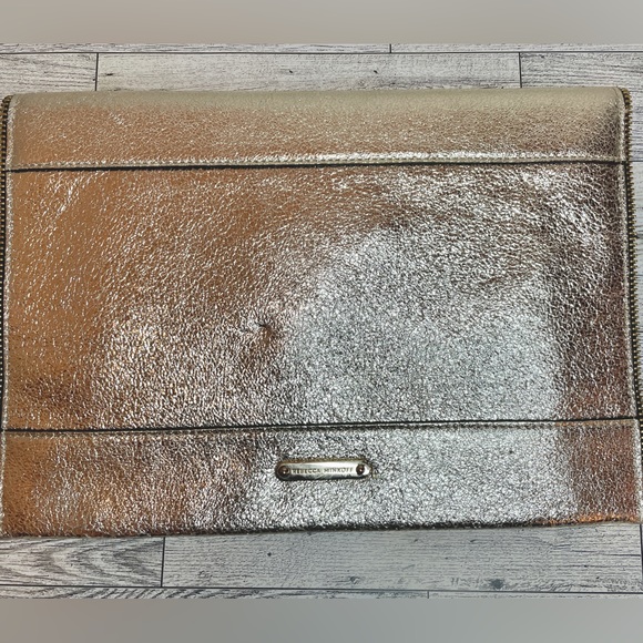 Rebecca Minkoff Metallic Leo Clutch - Picture 2 of 7
